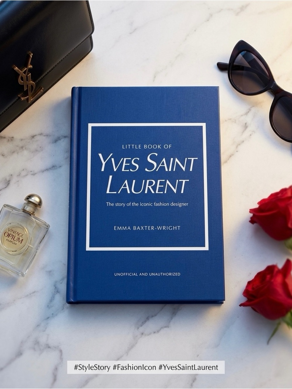 Yves Saint Laurent Royal Blue Decorative Coffee Table Book